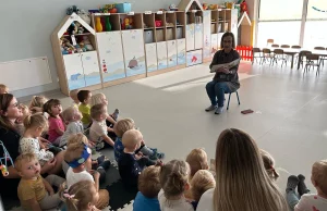 Delfinki - odwiedziny Biblioteki Miejskiej