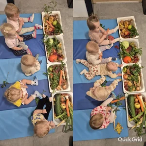 Niedźwiadki - jesienne warzywa i owoce