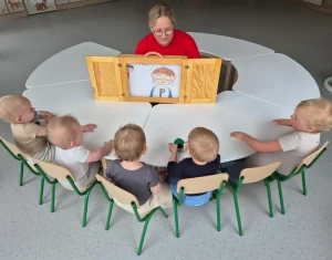 Niedźwiadki - teatrzyk kamishibai 'Piotruś idzie do żłobka'