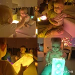 Niedźwiadki - zabawy w pokoju terapii światłem