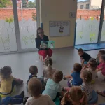 Króliczki - Odwiedziny Pani z Biblioteki